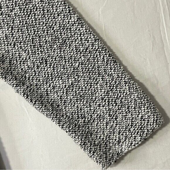 BNCI BLANC NOIR Cardigan Sweater Tunic Length Open Front Womens XL Pockets Black - Picture 10 of 14